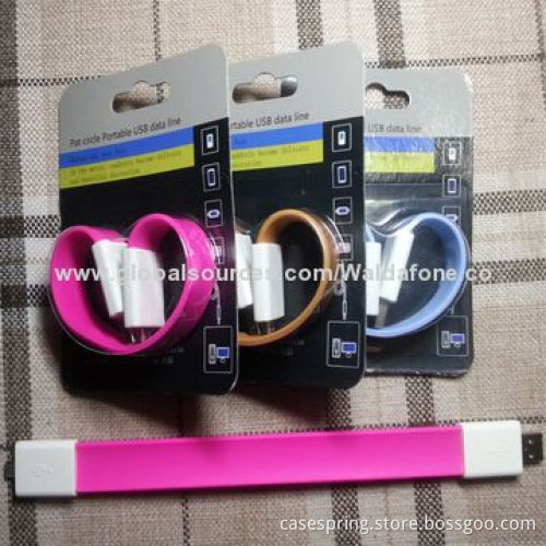 Micro Bracelet USB Cable with 8GB U Flash Drive for Samsung, HTC